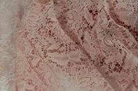 ткань розовое кружево Италия