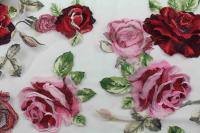 ткань сетка с розами