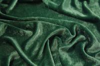 ткань зеленый бархат в полоску