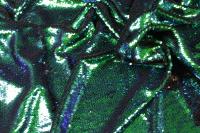 ткань двусторонние черно-зеленые пайетки