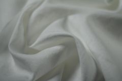 ткань белый лен с эластаном Италия