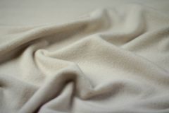 ткань пальтовая альпака молочного цвета Италия
