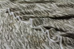 ткань штапель с рисунком (зебра) Италия
