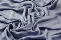 ткань дымчато-голубой сатин из шелка