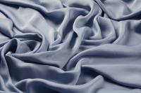 ткань дымчато-голубой сатин из шелка