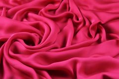 ткань шелковый сатин цвета фуксии Италия
