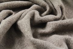 ткань пальтовая альпака с кашемиром и шерстью серо-бежевая Италия