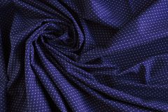 ткань рубашечный ярко-синий жаккард Италия