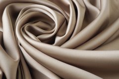 ткань атлас с эластаном песочного цвета Италия