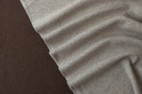 ткань двуслойный двусторонний шерстяной трикотаж кофейного цвета