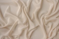 ткань креп-шифон жемчужно-песочного цвета Италия