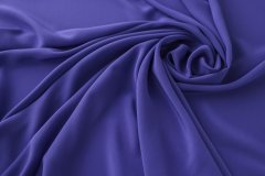 ткань крепдешин дымчато-фиолетовый Италия