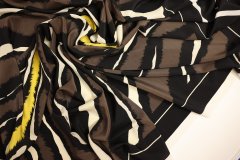 ткань кади марракеш с принтом зебры (купон) Италия