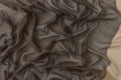ткань шифон коричневого цвета Италия