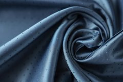 ткань подклад из вискозы пыльно-голубой в горошек Италия