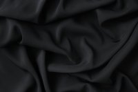 ткань вискоза для шитья (кади) черного цвета