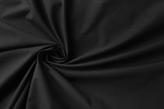 ткань черный костюмный хлопок (поплин) Италия
