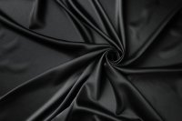 ткань атласное кади черного цвета