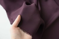 ткань шармуз баклажанового цвета