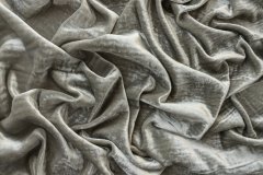 ткань бархат перламутрово-серый Италия