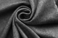 ткань серый двусторонний кашемир с шелком Италия