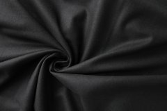 ткань шерстяная фланель черная Италия