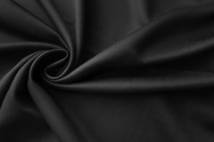 ткань костюмная шерсть черного цвета Италия