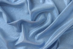 ткань шёлковая голубая с люрексом Италия
