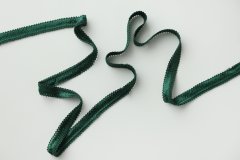 ткань тесьма зелёного цвета из вискозы Италия