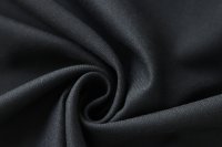 ткань плотная костюмная шерсть иссине-черная