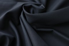 ткань костюмно-плательная тёмно-синяя в фактурную ёлочку Италия