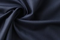 ткань жаккардовая шерсть с шёлком тёмно-синяя