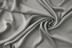 ткань вискозное кади серого (серебристого) цвета Италия