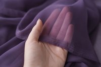 ткань шифон сиренево-фиолетовый