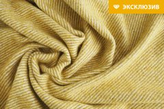 ткань пальтовая шерсть в желтую полоску Италия