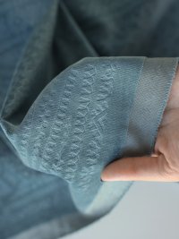 ткань хлопоквый бархат пыльно-голубого цвета