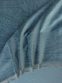 ткань хлопоквый бархат пыльно-голубого цвета