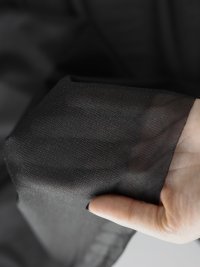 ткань дублерин чёрного цвета