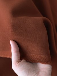ткань шерстяной креп цвета сухой глины