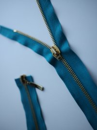  молния бирюзовая  70 см разъёмная