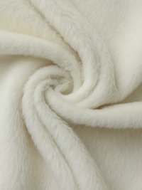 ткань пальтовая из альпаки молочного цвета