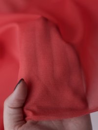 ткань дублерин кораллового цвета