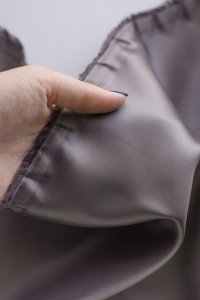 ткань подклад из вискозы тепло-серого цвета