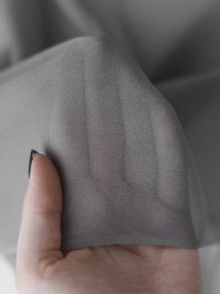 ткань шифон серого цвета с эластаном