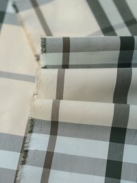 ткань рубашечная из хлопка в клетку