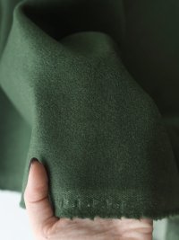 ткань пальтовая шерсть с кашемиром зеленого цвета