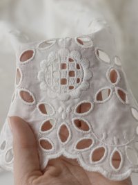 ткань хлопковое шитье белое