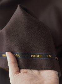 ткань костюмная шерсть шоколадного цвета