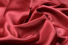 ткань атлас ягодного цвета атлас шелк однотонная красная Италия