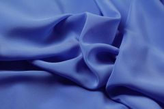 ткань васильковый крепдешин (в 2х кусках 1.3 и 2.2) крепдешин шелк однотонная голубая Италия